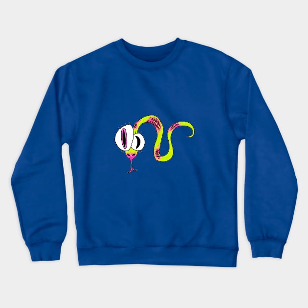 cute crazy snake Crewneck Sweatshirt by MerryDee